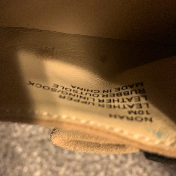 Used Kate Spade Norah Suede Pointy Flats Tan Size 10 - Picture 6 of 9